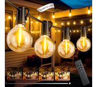 FIFlying Guirlande Lumineuse Exterieure, 44.9M/147Ft Guirlande Guinguette Exterieur avec 65+2 G40 Ampoules, 3 Modes IP44 Imperméable Guirlande Guinguette Connectable pour Jardin Terrasse Mariage Fête