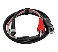FiFor Câble d'alimentation électrique FiFor Shing pour DAIWA 300MJ 500MJ 750MJ Model For S avec pince crocodile sulfatée et double connecteur pour tige SyFor (2 m)