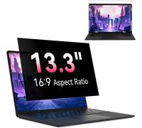 FIFT-Filtre De Confidentialité 13.3 Pouces 16:9,Filtre Ecran Ordinateur Portable Compatible Avec Hp/Dell/Acer/Lenovo/Thinkpad/Envy,Amovible Anti Espion/Lumiere Bleue Protection Ecran Film Laptop