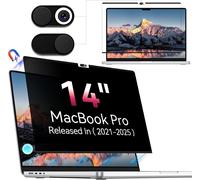FIFT-Magnétique Filtre De Confidentialité Pour Macbook Pro 14 Pouces (2021-2024,M1,M2,M3,M4,Pro/Max),Amovible Anti Espion/Bleu-Lumière Protection Ecran Film Confidentialité Pour Mac Pro 14.2