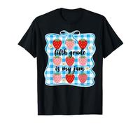 Fifth Grade is My Jam Strawberry, Joli nœud de Professeur de 5e année T-Shirt