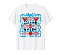 Fifth Grade is My Jam Strawberry, Joli nœud de Professeur de 5e année T-Shirt