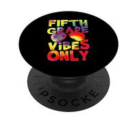Fifth Grade Vibes Back to School Teacher Student Tie Dye PopSockets PopGrip Adhésif