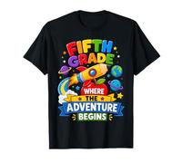 Fifth Grade Where The Adventure Begins Space Back to School T-Shirt