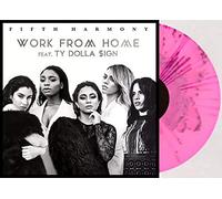 Fifth Harmony - Work From Home - Exclusive Limited Edition Opaque Pink Splatter Colored Vinyl LP (Only 5000 Copies Pressed Worldwide!)