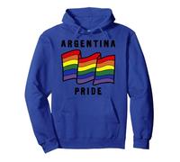 Fifth Sun Argentina Pride Sketched Flag Sweat à Capuche, Unisexe pour Adultes, Bleu Royal, XXL