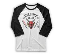 Fifth Sun T-Shirt Hellfire Cut pour Homme, Blanc/Noir, L