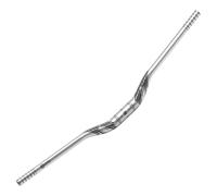 FIFTY-FIFTY Guidon Surélevé VTT, Guidon MTB en Alliage d’Aluminium, Diamètre 31,8 mm, Largeur 780 mm(Argenté, Hausse de 35 mm)