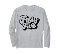 Fifty-Five, 55 Years Old pour Homme et Femme 55th Birthday Manche Longue