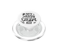 Fifty Sassy and a Bit Smart Assy 50th Birthday 50 & Fabulous PopSockets PopGrip pour MagSafe