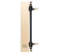 Fifty Shades of Grey Fifty Shades of Grey Bound to You Barre d'Écartement Noire pour un Jeu de Contrainte de Luxe - Faux cuir avec détails métalliques en or antique - 51 cm