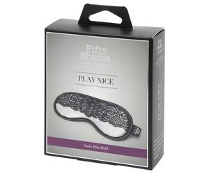 Fifty Shades of Grey - masque pour les yeux en satin - argent