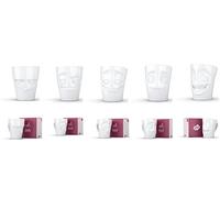 FIFTYEIGHT 58 Products Lot de 5 tasses pour TV avec anse - Dissudé - Amusant - Guté - Srupuleux - Environ 350 ml chacun..