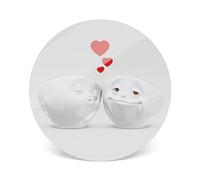 FIFTYEIGHT Products Dessous de Plat « Das süsse Leben » (diamètre 18,8 cm, Blanc, fabriqué en Allemagne)