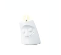 FIFTYEIGHT PRODUCTS Doudou à Bougie « Douillet » (Petit bougeoir, Blanc, fabriqué en Allemagne)