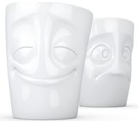 Fiftyeight Products Set de gobelets - joyeux/fou blanc