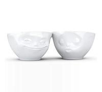 FiftyEight Set De Coupelles Bisou/Rire Blanc