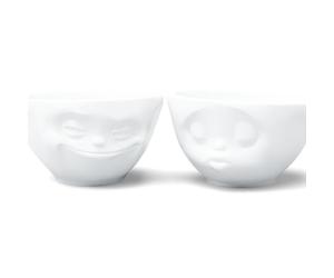 FiftyEight Set De Coupelles Bisou/Rire Blanc