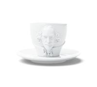 Fiftyeight T801201 William Shakespeare Mug, Porcelaine, 2 unités, Blanc, 12 x 10 x 10 cm