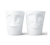 Fiftyeight Tasse Set # 2 jouissez et utzt Verd/Blanc
