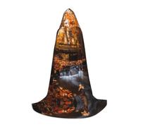 Fig. Cape de magicien d'Halloween imprimée pour un ami intime et compréhensif | Costume de fête à thème | Cape de cosplay pour adulte/jeune | Tailles S, M, L