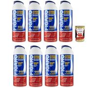 Figaro Schiuma da Barba Original Classic Mousse à raser pour rasage fréquent, 8 x 400 ml + Italian Gourmet Polpa 400 g