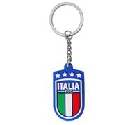 FIGC Porte-clés Italie en caoutchouc souple, produit officiel.