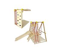 Figelo BOULDER Aire de jeux d'intérieur modulable en bois pour enfants dès 6 mois Jaune