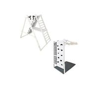 Figelo JUNIOR PLUS Aire de jeux d'intérieur modulable en bois pour enfants dès 7 ans Blanc