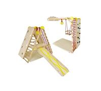 Figelo MAX Aire de jeux d'intérieur modulable pour enfants en bois dès 6 mois Jaune