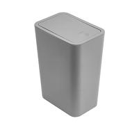 FIGGRITID 1 poubelle carrée en plastique épais avec couvercle - Gris clair