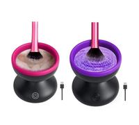 FIGGRITID Brosse de maquillage électrique portable automatique USB pour toutes les tailles de pinceaux de maquillage ensemble durable facile à installer et à utiliser