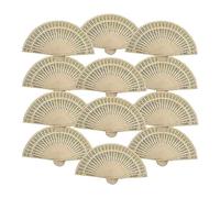 FIGGRITID ÉVentail à Main en Bois 12 PièCes, éVentails Pliants en Bois en Vrac, éVentails Chinois Vintage, éVentail à Main Pliable pour Femmes, Cadeaux de Mariage et d'anniversaire