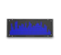 FIGGRITID Kit d'affichage du spectre musical LED DIY 16 x 32 rythme, horloge lumineuse, 8 types de mode de spectre SMD, lumière d'affichage à souder, bleu, durable, facile à installer, facile à