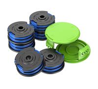 FIGGRITID Kit de pièces de rechange pour débroussailleuse compatible avec débroussailleuse 120X-06 avec capuchon (8 bobines + 2 capuchons)