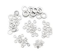 FIGGRITID Lot de 105 rondelles plates en acier inoxydable 304 M3 M5 M6 M8 M10 pour kit de réparation de vis