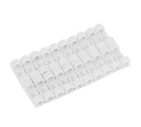 FIGGRITID Lot de 20 pinces de fixation pour câbles de bureau - Clips de fixation pour câbles USB - Blanc