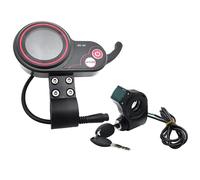 FIGGRITID QS-S4 72 V Accélérateur pouce LCD Affichage LCD + Clé de verrouillage Lgnition Long Câble Uniquement pour trottinette électrique Zero 11X Affichage 6 broches