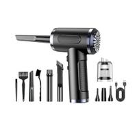 FIGGRITID Souffleur d'air Dsuter Aspirateur de voiture 290000Pa Aspirateur à aspiration forte Pompe à vide à main Robot sans fil B