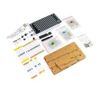 FIGGRITID Spectre musical LED DIY Kit électronique Musique Contrôle vocal Multicolore Spectre Projet de soudure DIY Kit DIY avec coque Durable Facile à installer Facile à utiliser