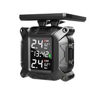 FIGGRITID Système de surveillance de pression des pneus à énergie solaire TPMS pour moto, capteur de température facile à utiliser