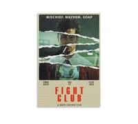 Fight Club Fanart Poster sur toile décorative moderne pour chambre à coucher 60 x 90 cm