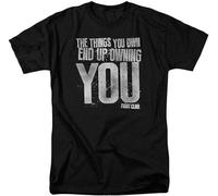 Fight Club Owning You Movie Retro T-Shirt Mens Unisex Black Tees