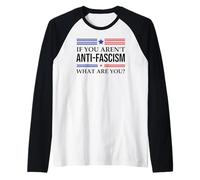 Fight Fascism Resist If You aren't Anti-Fascism What are You Manche Raglan