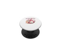 Fight Hard Volleyball Pink Up Chemise Cancer Ruban Rose PopSockets PopGrip Adhésif