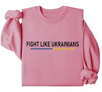 Fight Like Ukrainians Sweatshirt unisexe Fight Shirts, rose, M