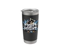 Fight Night Kickboxing Nak Muay Thai Boxing Fighter Cadeau Gobelet isotherme en acier inoxydable double paroi