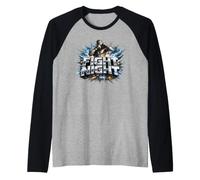 Fight Night Kickboxing Nak Muay Thai Boxing Fighter Cadeau Manche Raglan