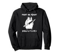 Fight Or Flight Fight Couteau Pingouin avec Dicton Amusant pour Homme et Femme Sweat à Capuche