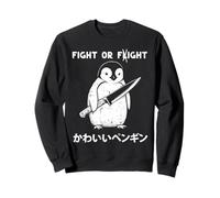 Fight Or Flight Fight Couteau Pingouin avec Dicton Amusant pour Homme et Femme Sweatshirt
